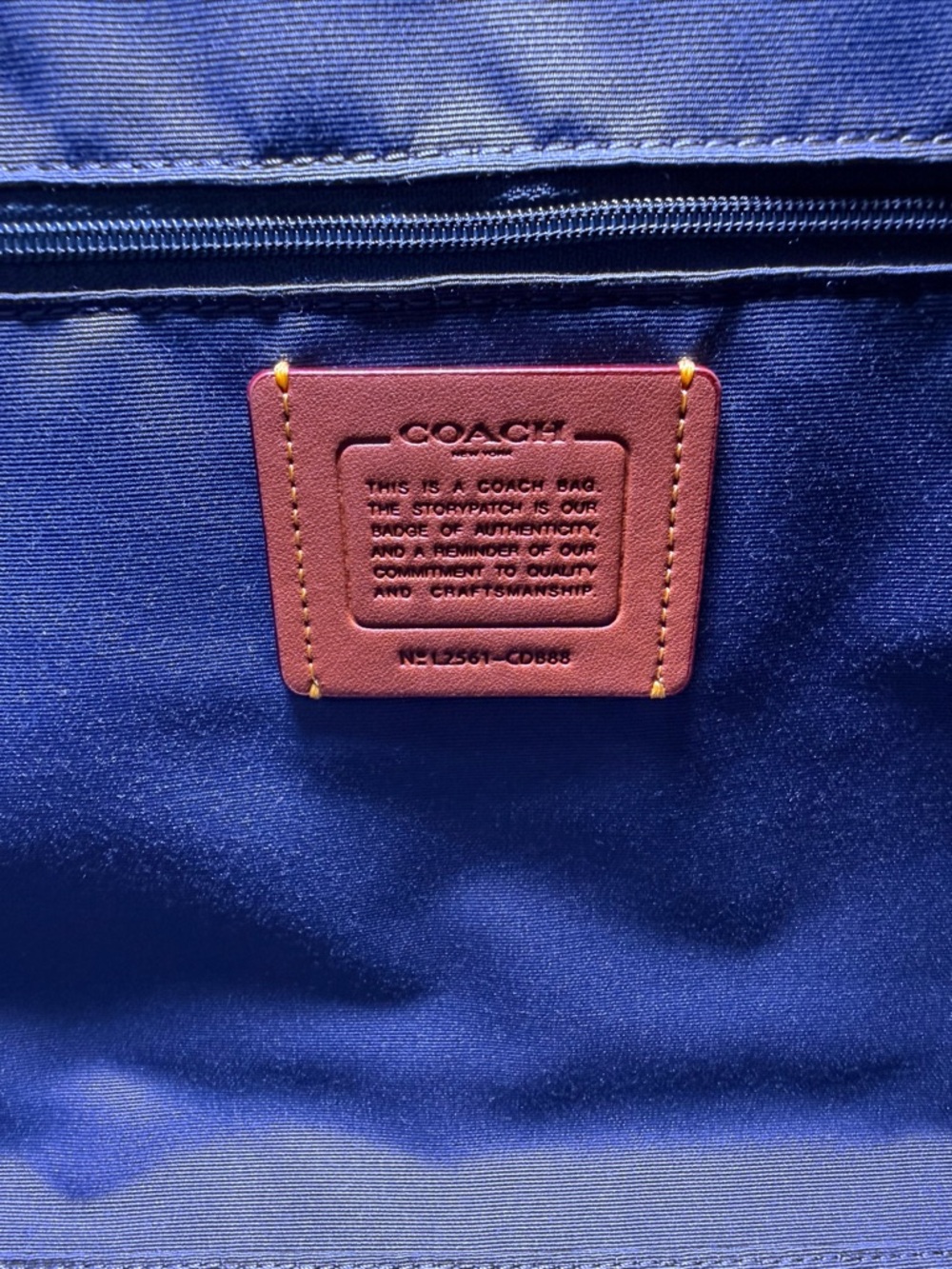 NWT Coach Denim Blue Signature Tote - Picture 7 of 16